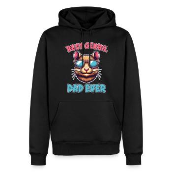 Gerbil Spruch Gerbil Dad Lustige Rennmaus Geschenk - Männer Premium Bio Hoodie - Schwarz - Vorne - Nico (187cm)