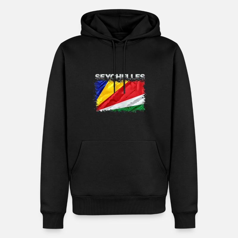 Seychellen - Männer Premium Bio Hoodie - Schwarz