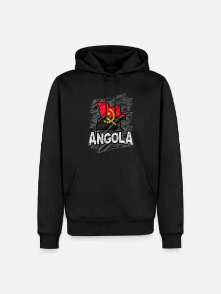 Angola - Men’s Premium Organic Hoodie - black