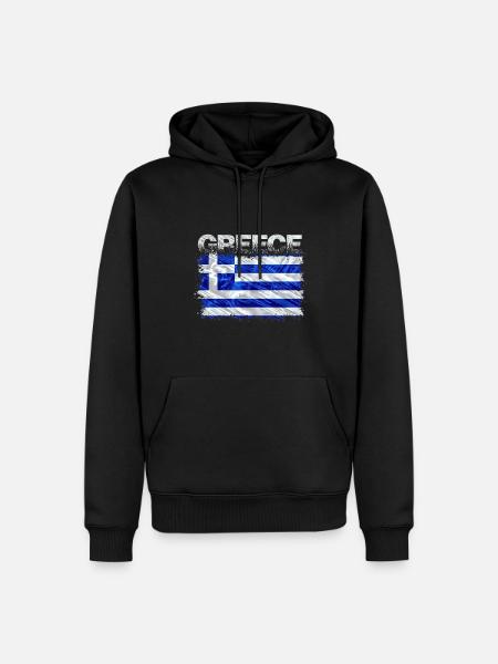 Greece - Men’s Premium Organic Hoodie - black