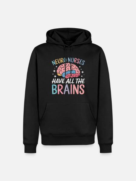 Neuro Nurse Nurse Neurology Gift - Men’s Premium Organic Hoodie - black