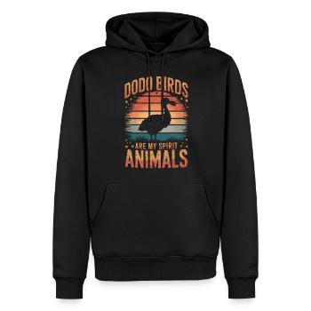 Dodo Dire Dodo Oiseau Drôle Dodo Cadeau - Sweat à capuche Premium bio Homme - noir - Devant - Nico (187cm)