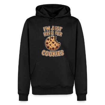 Cookies Spruch Schoko Kekse Lustig Cookie Geschenk - Männer Premium Bio Hoodie - Schwarz - Vorne - Nico (187cm)
