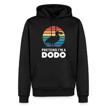 Dodo Dire Dodo Oiseau Drôle Dodo Cadeau - Sweat à capuche Premium bio Homme - noir - Devant - Nico (187cm)