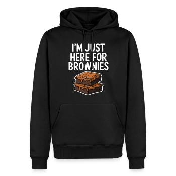 Brownies Spruch Gebäck Lustiges Brownie Geschenk - Männer Premium Bio Hoodie - Schwarz - Vorne - Nico (187cm)