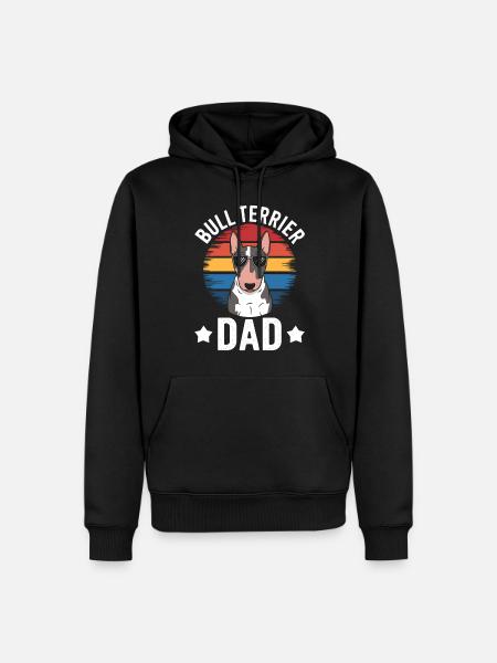 Bullterrier Spruch Lustiges Bullterrier Geschenk - Männer Premium Bio Hoodie - Schwarz