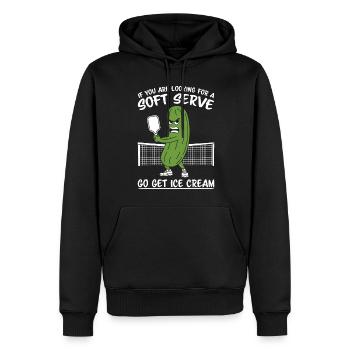 Pickleball Spruch Lustiges Pickleball Geschenk - Männer Premium Bio Hoodie - Schwarz - Vorne - Nico (187cm)