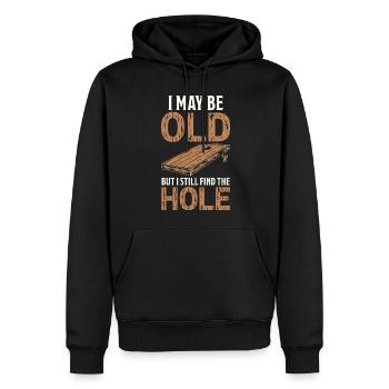 Cornhole Spruch Lustiges Cornhole Geschenk - Männer Premium Bio Hoodie - Schwarz - Vorne - Nico (187cm)