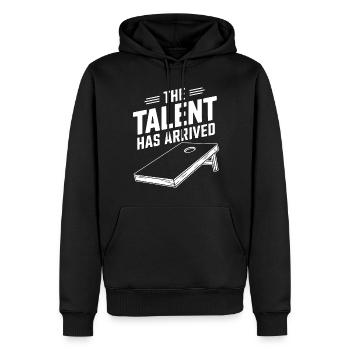 Cornhole Spruch Lustiges Cornhole Geschenk - Männer Premium Bio Hoodie - Schwarz - Vorne - Nico (187cm)