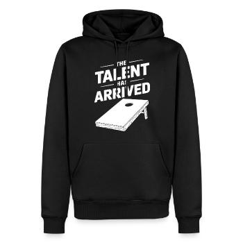 Cornhole Spruch Lustiges Cornhole Geschenk - Männer Premium Bio Hoodie - Schwarz - Vorne - Nico (187cm)