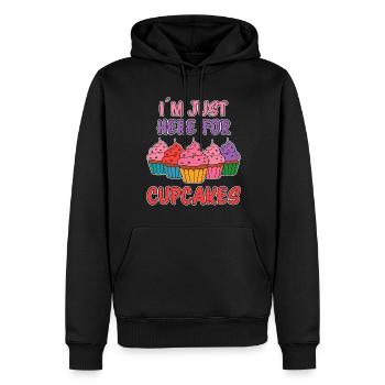 Cupcake Spruch Cupcakes Lustiges Cupcake Geschenk - Männer Premium Bio Hoodie - Schwarz - Vorne - Nico (187cm)