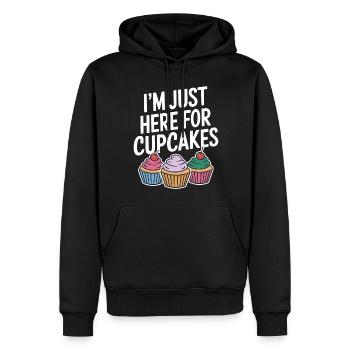 Cupcake Spruch Cupcakes Lustiges Cupcake Geschenk - Männer Premium Bio Hoodie - Schwarz - Vorne - Nico (187cm)