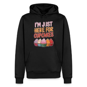 Cupcake Spruch Cupcakes Lustiges Cupcake Geschenk - Männer Premium Bio Hoodie - Schwarz - Vorne - Nico (187cm)