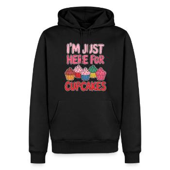 Cupcake Spruch Cupcakes Lustiges Cupcake Geschenk - Männer Premium Bio Hoodie - Schwarz - Vorne - Nico (187cm)