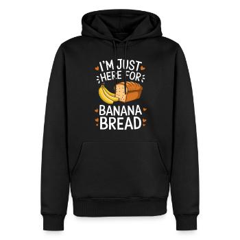 Banana Bread Dire Drôle Banana Bread Cadeau - Sweat à capuche Premium bio Homme - noir - Devant - Nico (187cm)