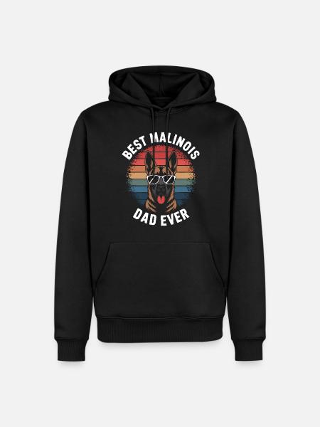 Belgian Shepherd Saying Malinois Gift - Men’s Premium Organic Hoodie - black