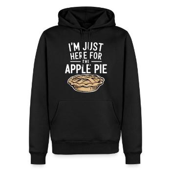 Apfelkuchen Spruch Lustiges Apple Pie Geschenk - Männer Premium Bio Hoodie - Schwarz - Vorne - Nico (187cm)