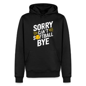 Softball Softballspieler Lustige Softball Geschenk - Männer Premium Bio Hoodie - Schwarz - Vorne - Nico (187cm)