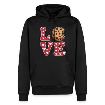 Cookies Spruch Schoko Kekse Lustig Cookie Geschenk - Männer Premium Bio Hoodie - Schwarz - Vorne - Nico (187cm)