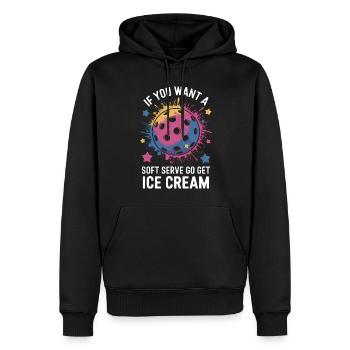 Pickleball Spruch Sport Lustig Pickleball Geschenk - Männer Premium Bio Hoodie - Schwarz - Vorne - Nico (187cm)