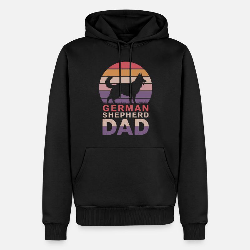 Deutscher Schäferhund Spruch Schäferhund Geschenk - Männer Premium Bio Hoodie - Schwarz