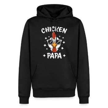Poulet Disant Coq Fermier Drôle Poulet Cadeau - Sweat à capuche Premium bio Homme - noir - Devant - Nico (187cm)