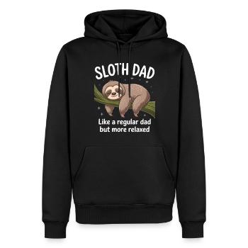 Paresseux Dire, Paresseux, Drôle, Cadeau Paresseux - Sweat à capuche Premium bio Homme - noir - Devant - Nico (187cm)