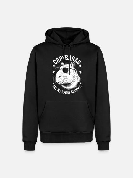 Capybara Saying Funny Capybara Gift - Men’s Premium Organic Hoodie - black