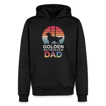 Golden Retriever Spruch Golden Retriever Geschenk - Männer Premium Bio Hoodie - Schwarz - Vorne - Nico (187cm)