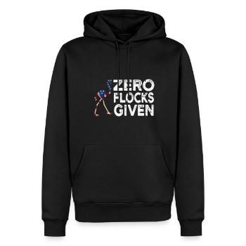 Flamingo Lustiges Flamingo Vogel Geschenk - Männer Premium Bio Hoodie - Schwarz - Vorne - Nico (187cm)