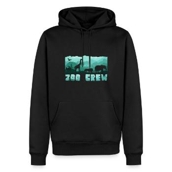 Zoo Jungen Mädchen Familie Zoo Tierliebhaber - Männer Premium Bio Hoodie - Schwarz - Vorne - Nico (187cm)