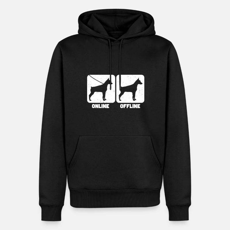 Dobermann - Männer Premium Bio Hoodie - Schwarz