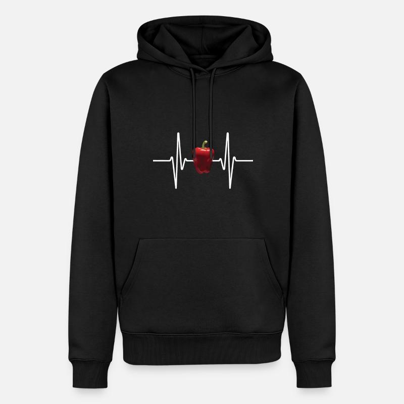 Paprika Geschenk - Männer Premium Bio Hoodie - Schwarz