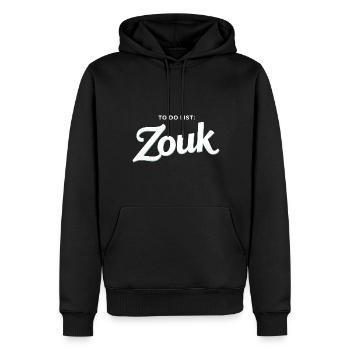 Zouk Dance Gift - Men’s Premium Organic Hoodie - black - Front - Nico (187cm)