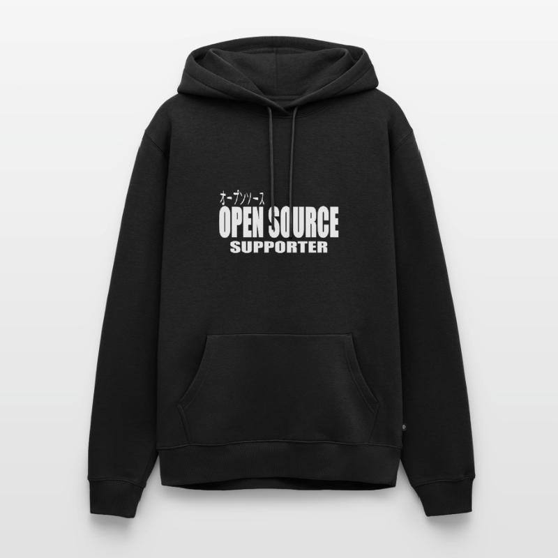 LUZILLION CODER COUTURE, PARTISAN DE L’OPEN SOURCE Sweat à capuche Premium bio Homme