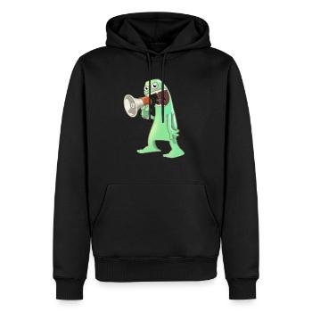 Schreiendes Alien - Männer Premium Bio Hoodie - Schwarz - Vorne - Nico (187cm)