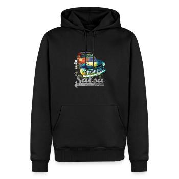 salsa - Sweat à capuche Premium bio Homme - noir - Devant - Nico (187cm)