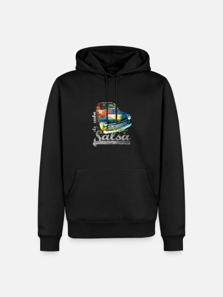 salsa - Men’s Premium Organic Hoodie - black