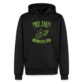 Moped DDR Geschenk - Männer Premium Bio Hoodie - Schwarz - Vorne - Nico (187cm)