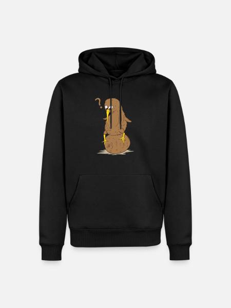 Kiwi Vogel Kiwifrucht Laufvogel - Männer Premium Bio Hoodie - Schwarz