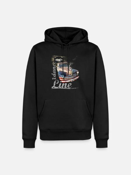 Car+Map 0420 - Männer Premium Bio Hoodie - Schwarz