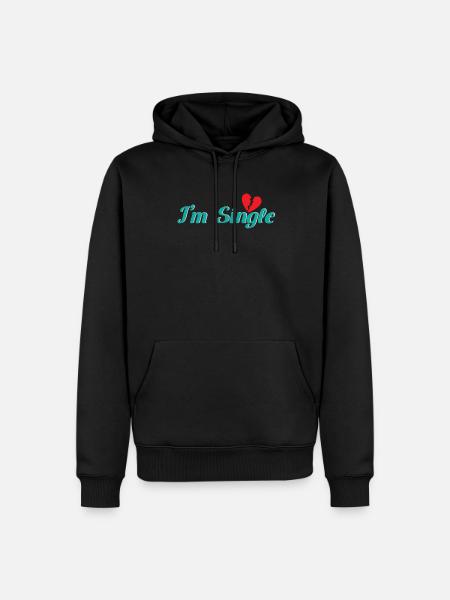 I´m single - Men’s Premium Organic Hoodie - black