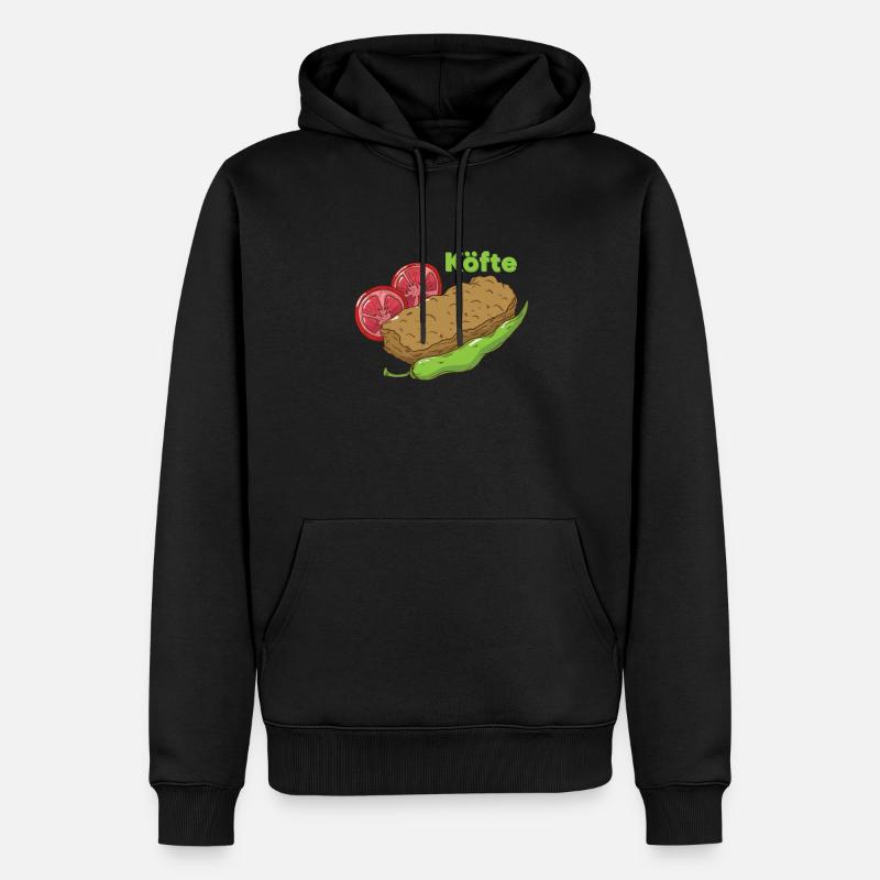 Köfte (türkisches Essen) - Männer Premium Bio Hoodie - Schwarz