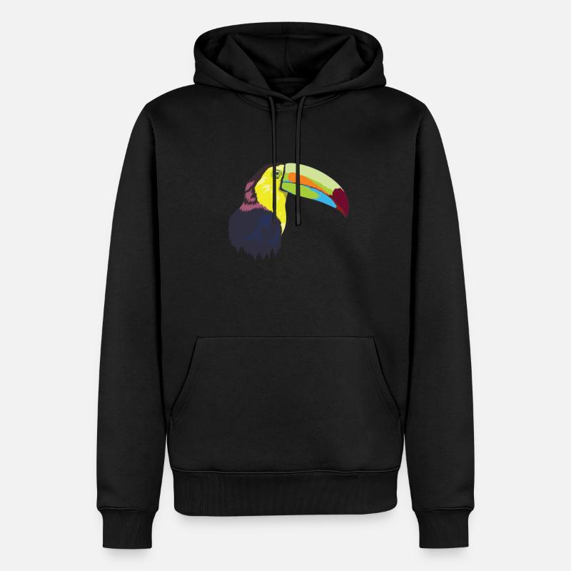 Toucan (Toucan) oiseau toucan - Sweat à capuche Premium bio Homme - noir