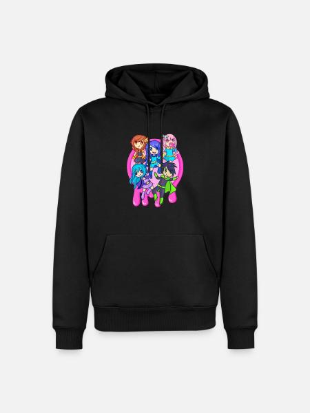 Superhero Pink Slime Krew - Men’s Premium Organic Hoodie - black
