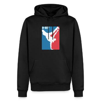Breakdance B-Boy Hip-Hop and Funk - Men’s Premium Organic Hoodie - black - Front - Nico (187cm)