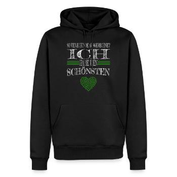tierschutz hundeliebhaber hundeportrait lady - Männer Premium Bio Hoodie - Schwarz - Vorne - Nico (187cm)