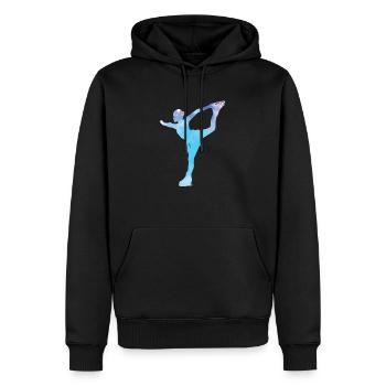 Eiskunstlauf Schlittschuh laufen Eis - Männer Premium Bio Hoodie - Schwarz - Vorne - Nico (187cm)