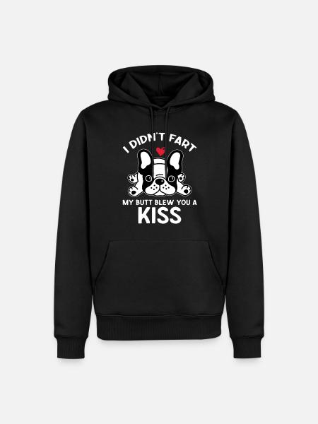 Français Propriétaire de Bulldog Frenchie - Sweat à capuche Premium bio Homme - noir