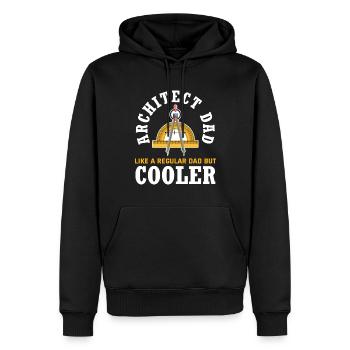 Architekten Papa Lustiges Architekten Geschenk - Männer Premium Bio Hoodie - Schwarz - Vorne - Nico (187cm)